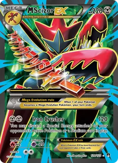 M Scizor EX card from BREAKpoint, number 120/122