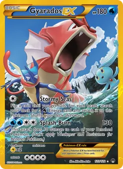 Gyarados EX card from BREAKpoint, number 123/122