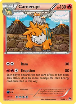 Camerupt card from BREAKpoint, number 13/122