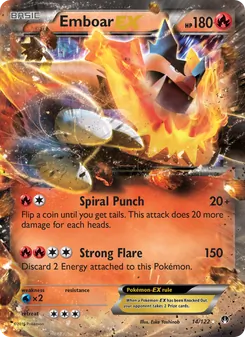 Emboar EX card from BREAKpoint, number 14/122