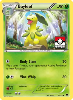 Bayleef card from BREAKpoint, number 2/122