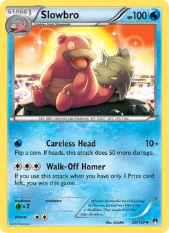 Slowbro card from BREAKpoint, number 20/122
