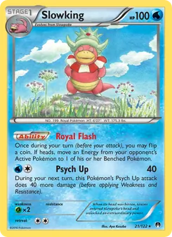 Slowking card from BREAKpoint, number 21/122