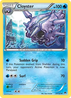Cloyster card from BREAKpoint, number 24/122