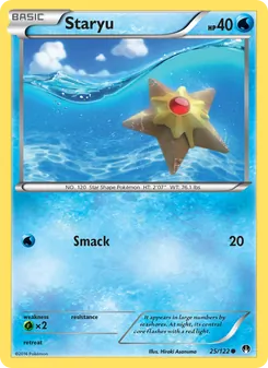 Staryu card from BREAKpoint, number 25/122