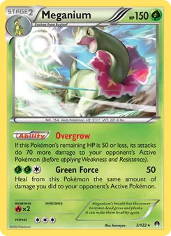 Meganium card from BREAKpoint, number 3/122