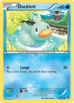 Ducklett card from BREAKpoint, number 36/122