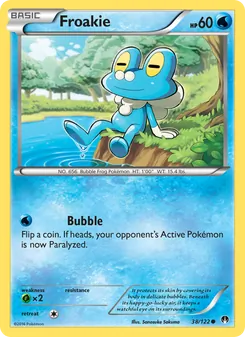Froakie card from BREAKpoint, number 38/122