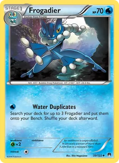 Frogadier card from BREAKpoint, number 39/122