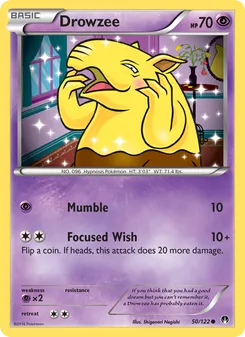 Drowzee card from BREAKpoint, number 50/122