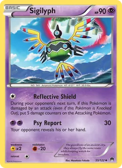 Sigilyph card from BREAKpoint, number 55/122