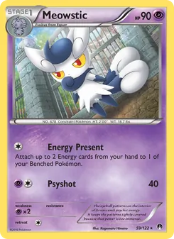 Meowstic card from BREAKpoint, number 59/122