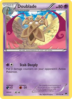 Doublade card from BREAKpoint, number 61/122