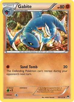 Gabite card from BREAKpoint, number 69/122