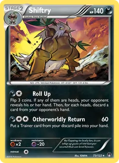 Shiftry card from BREAKpoint, number 73/122