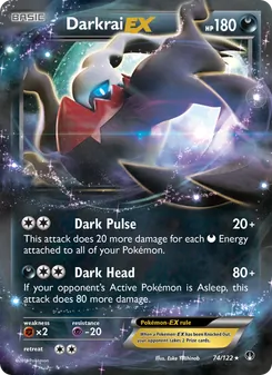 Darkrai EX card from BREAKpoint, number 74/122