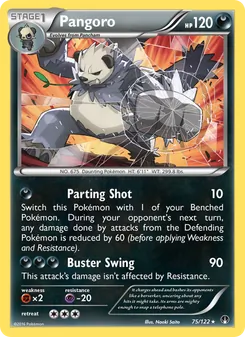 Pangoro card from BREAKpoint, number 75/122