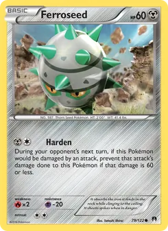 Ferroseed card from BREAKpoint, number 79/122