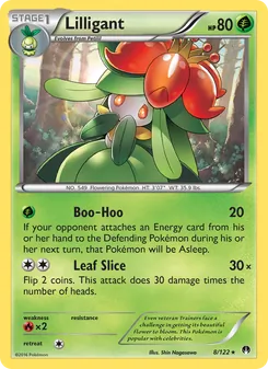 Lilligant card from BREAKpoint, number 8/122