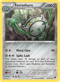 Ferrothorn card from BREAKpoint, number 80/122