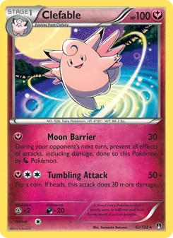 Clefable card from BREAKpoint, number 82/122