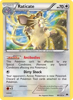 Raticate card from BREAKpoint, number 88/122