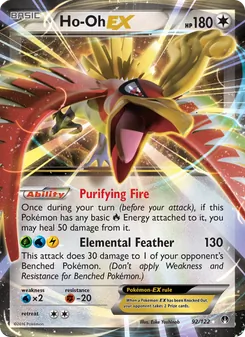 Ho-Oh EX card from BREAKpoint, number 92/122