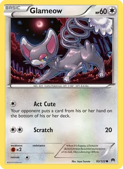 Glameow card from BREAKpoint, number 93/122
