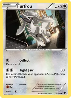 Furfrou card from BREAKpoint, number 95/122