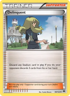 Delinquent card from BREAKpoint, number 98/122
