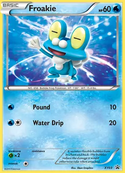 Froakie card from XY Black Star Promos, number XY03/211