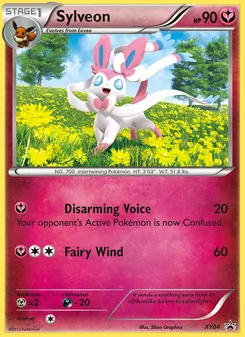 Sylveon card from XY Black Star Promos, number XY04/211