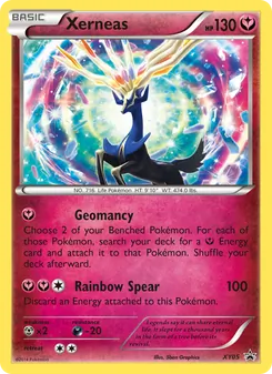 Xerneas card from XY Black Star Promos, number XY05/211