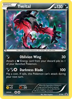 Yveltal card from XY Black Star Promos, number XY06/211