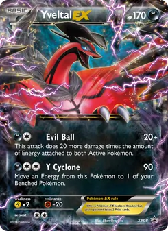 Yveltal EX card from XY Black Star Promos, number XY08/211