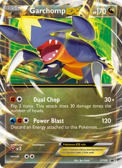 Garchomp EX card from XY Black Star Promos, number XY09/211