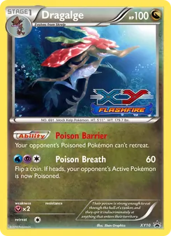 Dragalge card from XY Black Star Promos, number XY10/211