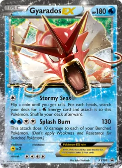 Gyarados EX card from XY Black Star Promos, number XY106/211