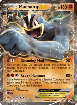 Machamp EX card from XY Black Star Promos, number XY108/211