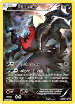 Darkrai card from XY Black Star Promos, number XY114/211