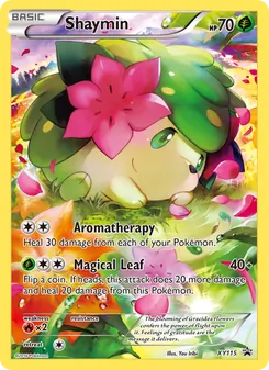 Shaymin card from XY Black Star Promos, number XY115/211