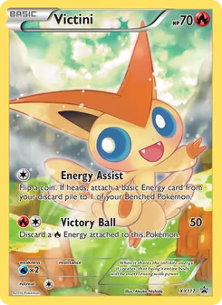 Victini card from XY Black Star Promos, number XY117/211