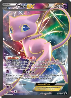 Mew EX card from XY Black Star Promos, number XY126/211