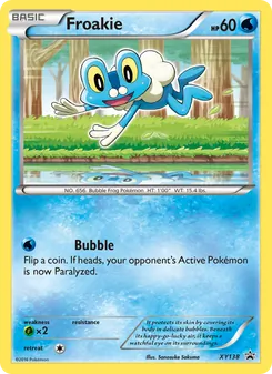 Froakie card from XY Black Star Promos, number XY138/211