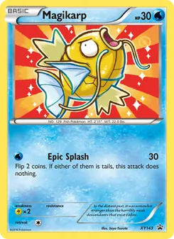 Magikarp card from XY Black Star Promos, number XY143/211