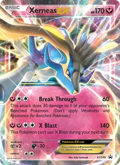Xerneas EX card from XY Black Star Promos, number XY149/211
