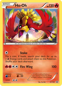 Ho Oh card from XY Black Star Promos, number XY153/211