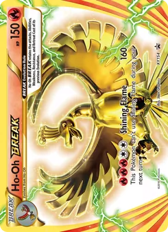 Ho-Oh BREAK card from XY Black Star Promos, number XY154/211