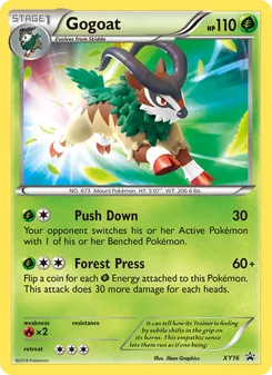 Gogoat card from XY Black Star Promos, number XY16/211