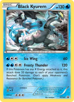 Black Kyurem card from XY Black Star Promos, number XY160/211